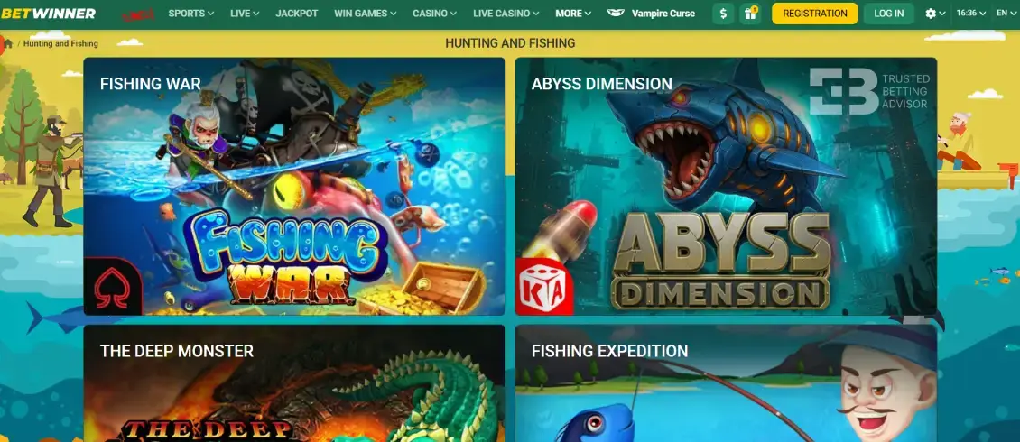 Betwinner Hunting and Fishing