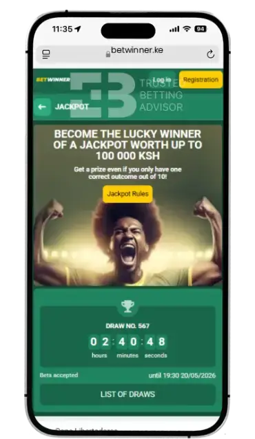 Betwinner Jackpots