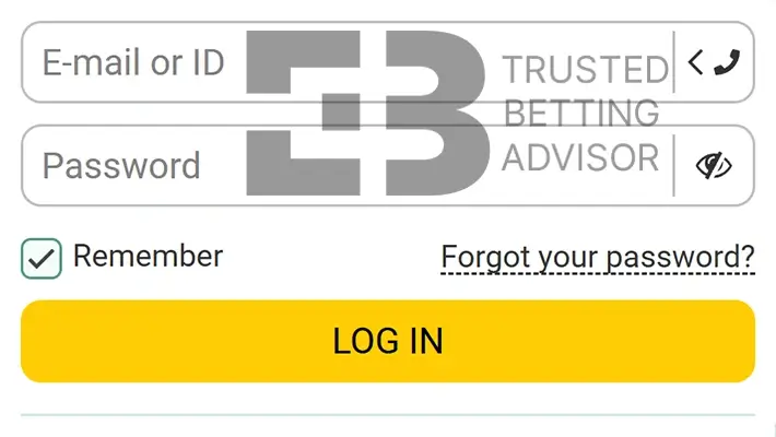 Betwinner Login Form