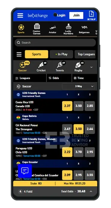 BetXchange App Sports Betting Android