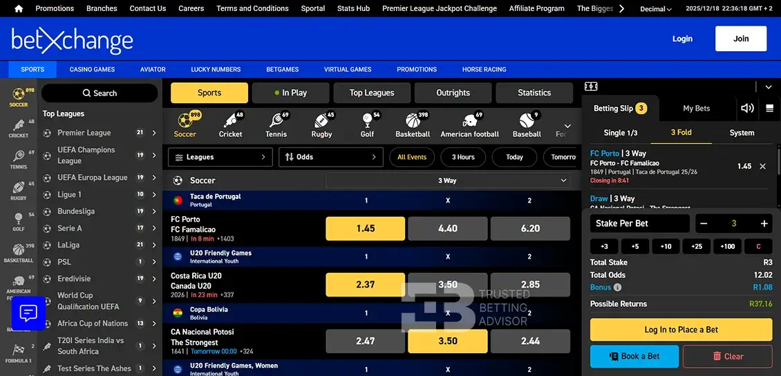 BetXchange Sports Betting