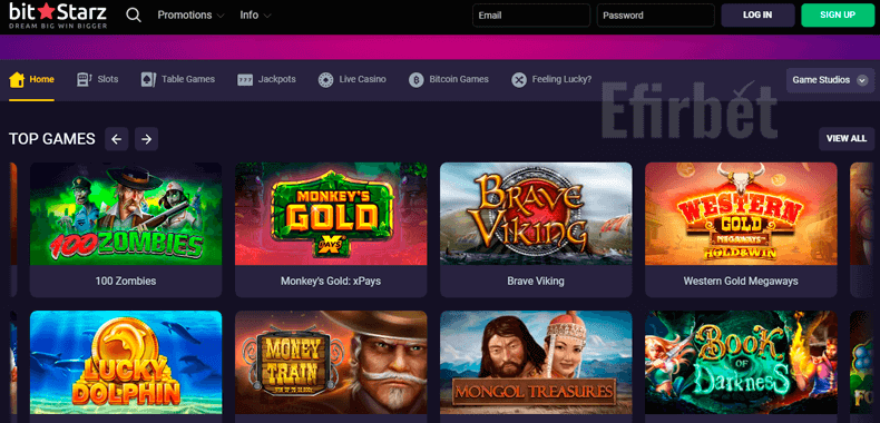 BitStarz casino website