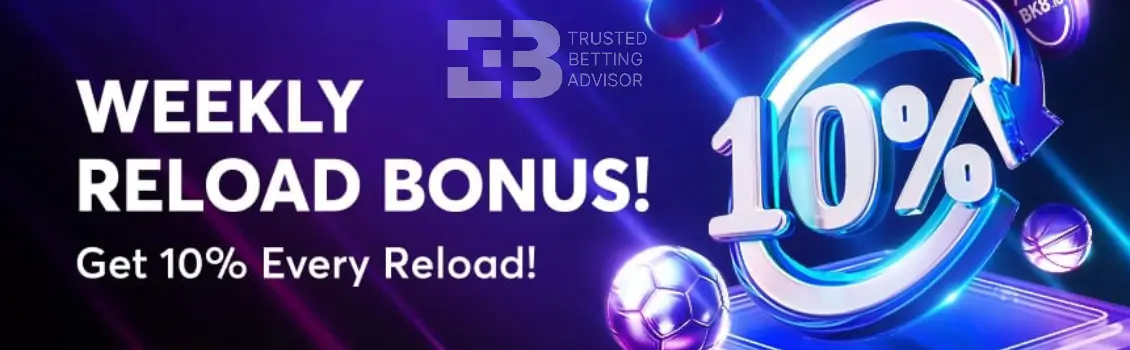 BK8.io Weekly Reload Bonus