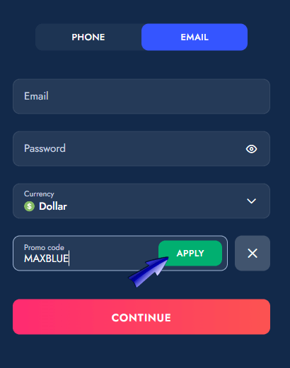 Bluechip Casino Bonus Code: MAXBLUE