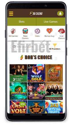 BOB casino app