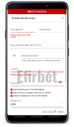 Bovada casino mobile signup