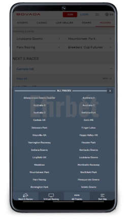 Bovada App Horse Racing Tracks