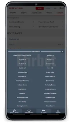 Bovada App Horse Racing Tracks