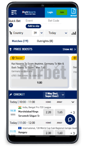 Boylesports mobile betting