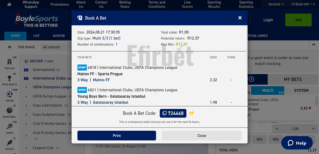 Boylesports Book A Bet Feature