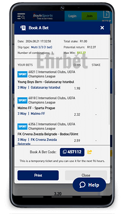 Boylesports Book A Bet Mobile