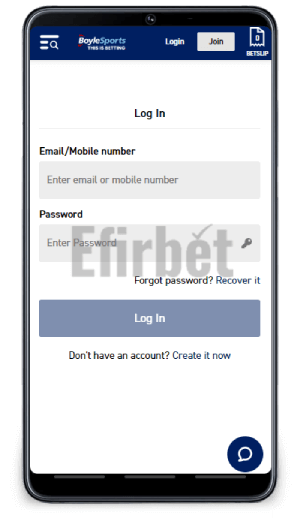 BoyleSports app login