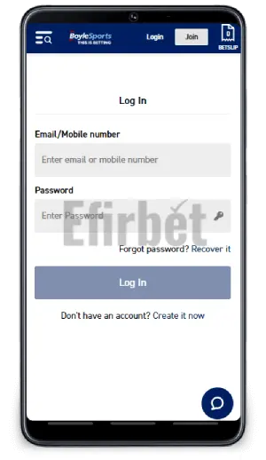 BoyleSports app login