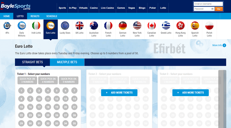 BoyleSports Euro lottery