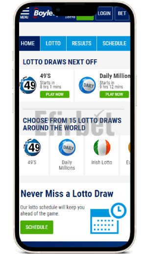 Boylesports app lotto