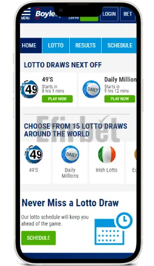Boylesports app lotto