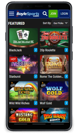 Boylesports mobile games