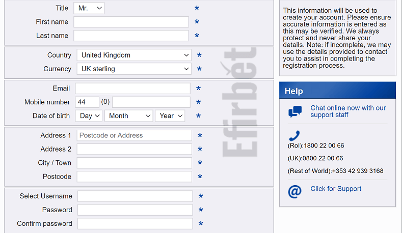 Boylesports registration