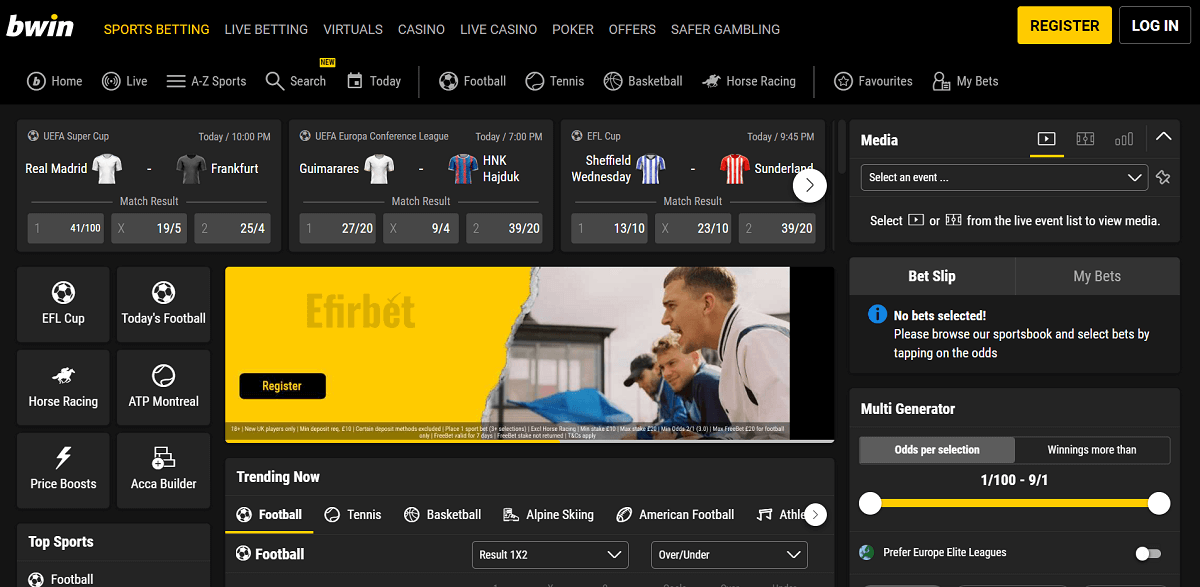 Bwin TOP Bookmakers UK