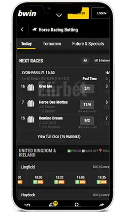 Bwin iOS App Horse Racing