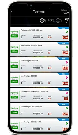 Bwin iOS App Poker Tourneys