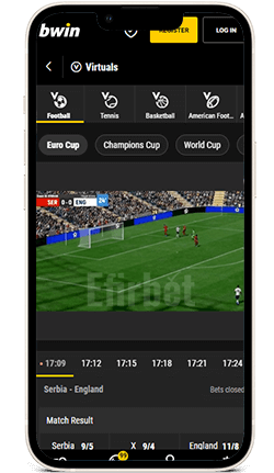 Bwin iOS App Virtual Sports