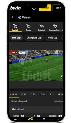 Bwin iOS App Virtual Sports