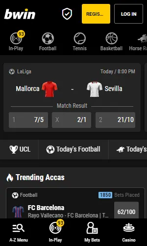 Bwin Mobile Screenshot