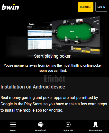 Bwin poker app