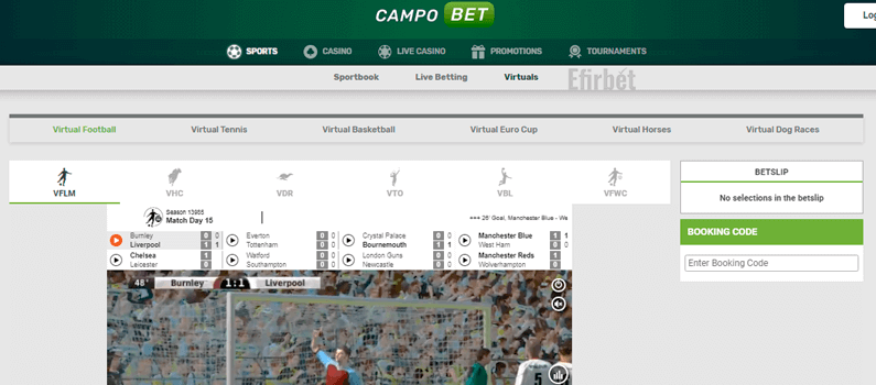 CampoBet virtual sports