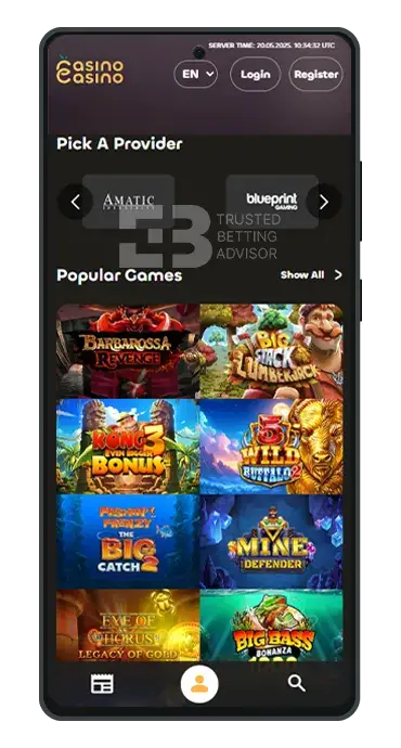 CasinoCasino Mobile Version