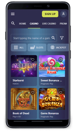 Casinoin mobile app