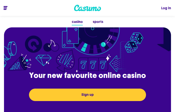 Casumo casino screenshot