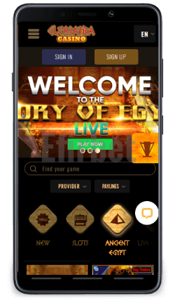 Cleopatra casino Android app