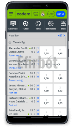 Codere mobile sportsbook for Android