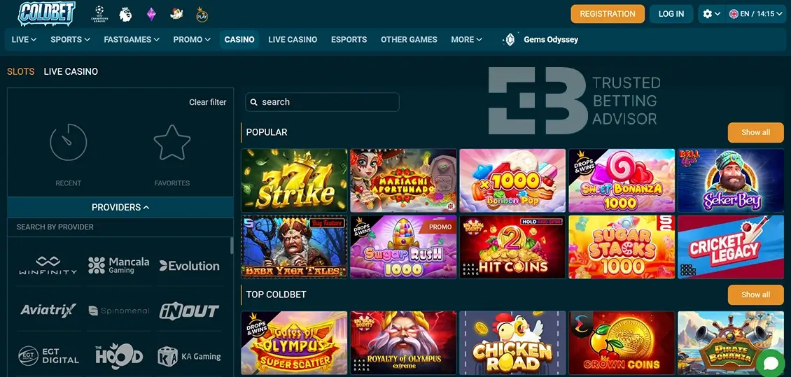 Coldbet Casino Games