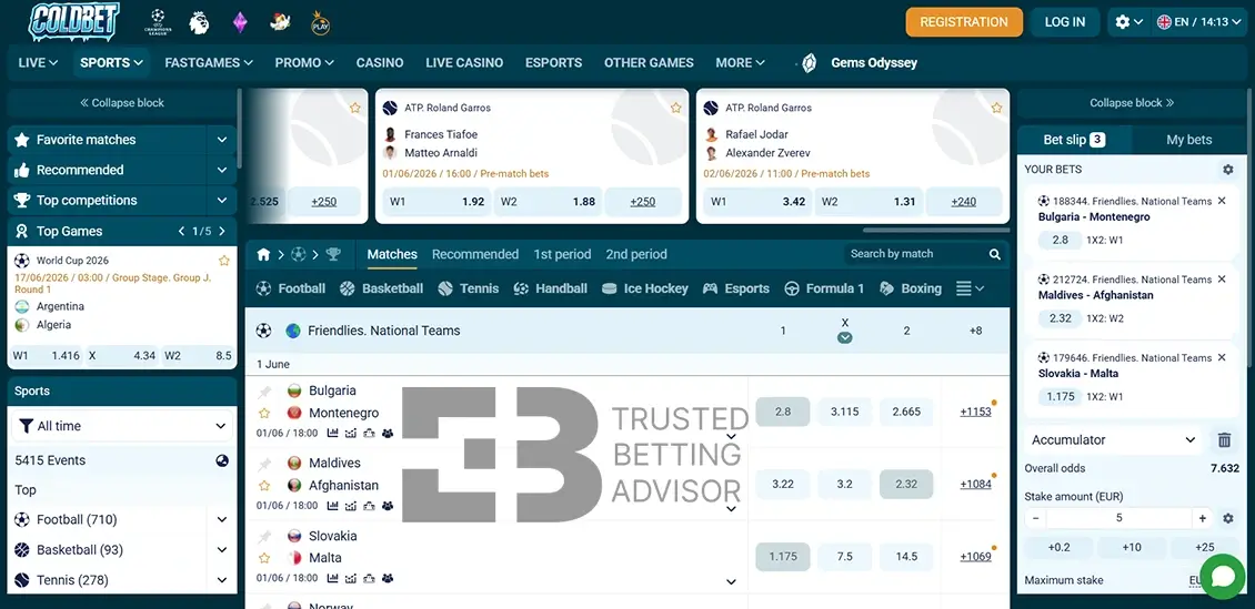 Coldbet Sports Betting
