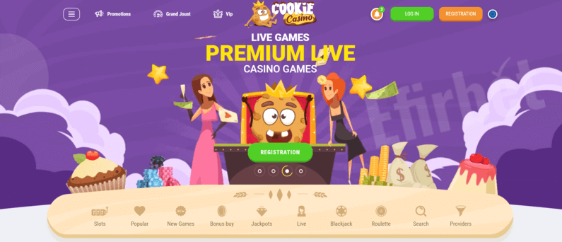 cookie casino homepage