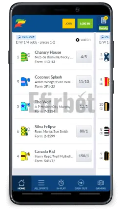 Coral Mobile sportsbook for Android