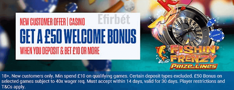 Coral casino welcome bonus