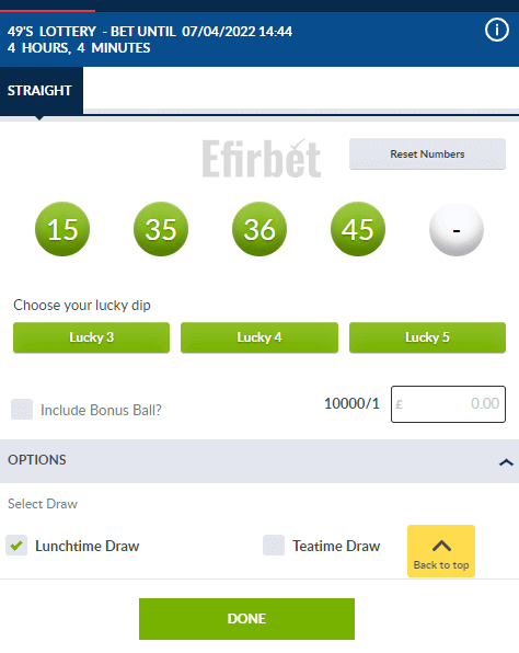 Coral Lotto Play 49 s Daily Million Irish Draws Online