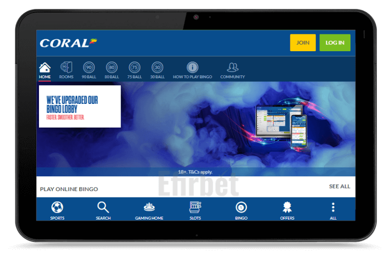 Coral mobile site