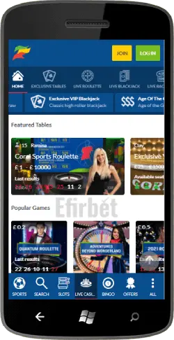 Coral mobile casino live for Windows