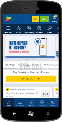 Coral mobile sportsbook for Windows