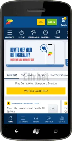 Coral mobile sportsbook for Windows