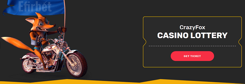 CrazyFox casino lottery