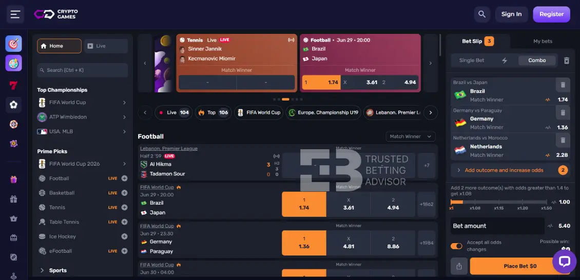 Crypto Games Sports Betting