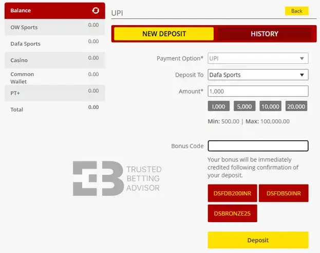 Dafabet bonus code