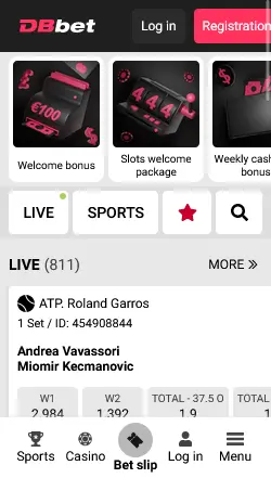 doublebet mobile screenshot