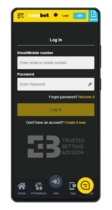 Easybet App Login